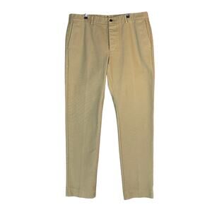 Sid Mashburn Khaki Chino Pants Men’s Size 35x32 Casual Cotton Button Fly